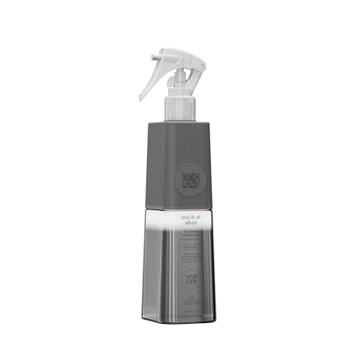 Nishlady Touch Of Silver Bi-Phase Hair Conditioner 386 ml - Acondicionador Sin Aclarado Bifásico Para Cabellos Rubios, Grises y Blancos