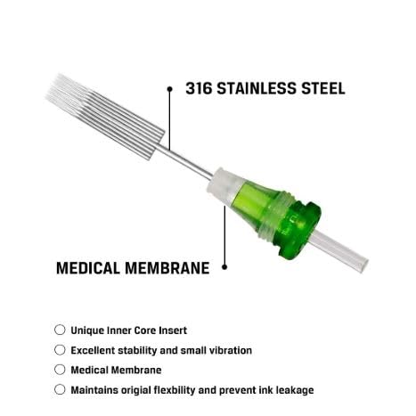 Image of 18RL Tattoo Cartridge Needles - 5pcs Round Liner Disposable Cartridges for Professional Tattoo Machines (Sterile & Individually Packed)