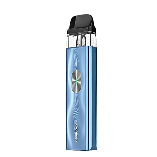 Vaporesso XROS 4 Mini Pod Kit - E-Cigarette Starter Vape Kit, Smooth MTL & RDTL Vaping, 16W, Fast Charging 1000mAh Battery, COREX 2.0, No Nicotine (Ice Blue)
