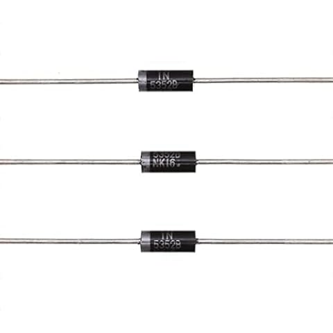 HUABAN 10PCS 1N5352B 1N5352 Power Zener Diode 5W 15V DO-15 Axial Diodes 5 Watt 15 Volt Cover
