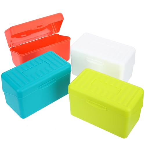 Caja de plástico para tarjetas con cierre seguro VANZACK organizador de notas portátil 2