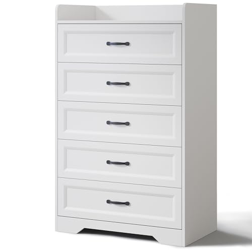 Gizoon 2-Piece Bedroom Furniture Set – Includes a 5 Drawer Dresser, a 6 Chest of Drawers,Modern Farmhouse Dresser Set, Ideal for Bedroom, Living Room
