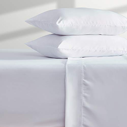 SLEEP ZONE Extra Deep Pocket Queen Sheet Set 4 Piece - Super Soft Brushed Microfiber Bedding Sheets Set Fits Deep Mattress Upto 21 inches (White, Queen)