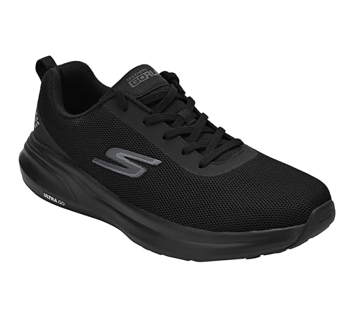 Image of Skechers Men GO Run Pure Lace Up Shoe Black