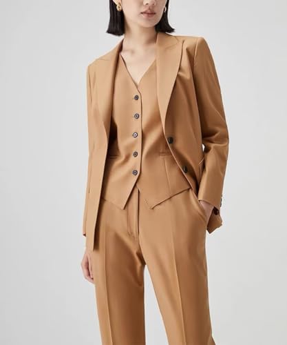 Women's Suits 3 Piece Business Lady Suit Single Breasted Blazer Vest Pant Suit Set3