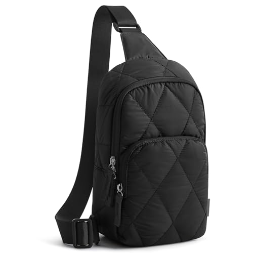 G4Free Sling Bag for Women, Casual Quilted Puffer Crossbody Purse Lightweight Fanny Packs for Daily...
