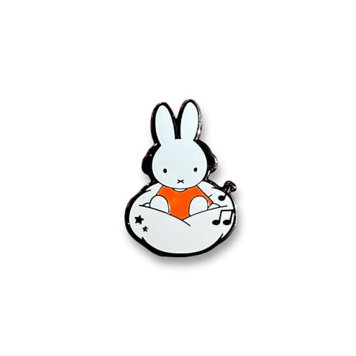 Image of Enamel Bunny Pin - Cute Rabbit Brooch for Women & Girls - Lapel Clip Animal Pins