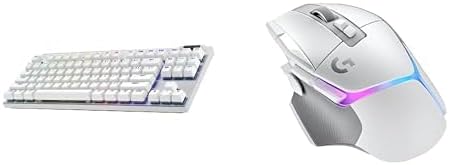 Logitech G Pro X TKL Lightspeed Teclado inalámbrico para juegos (táctil) + paquete de mouse inalámbrico para juegos G502 X Plus Lightspeed - Blanco