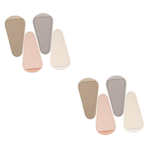 SOESFOUFU 2sets Cuticle Nipper Holding Cover Nail Care Tool Simple Stylish Design 4pcs*2