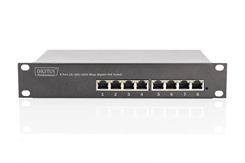 Switch PoE+ Gigabit DIGITUS pour centraliser 8 appareils réseau 80W