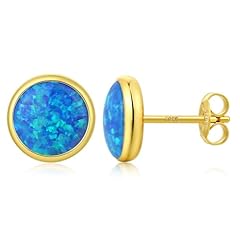 F: Round-Blue-Gold-Tone
