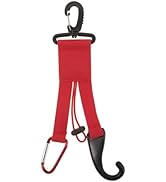 Mikikit Baseball Gear Holder with Clip Design Sturdy Hanger for Bats Gloves Helmets Backpacks Por...