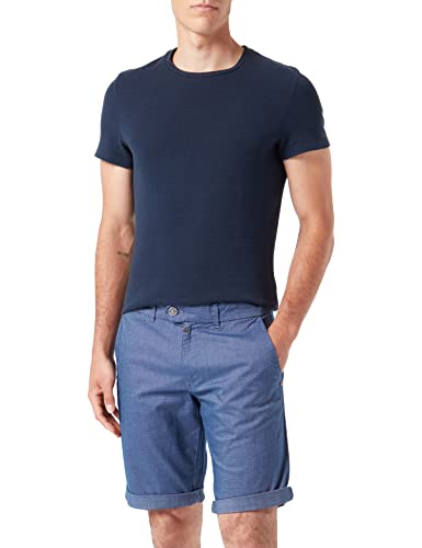 Timezone Herren Slim JannoTZ Short, Blue Minimal, 38W EU