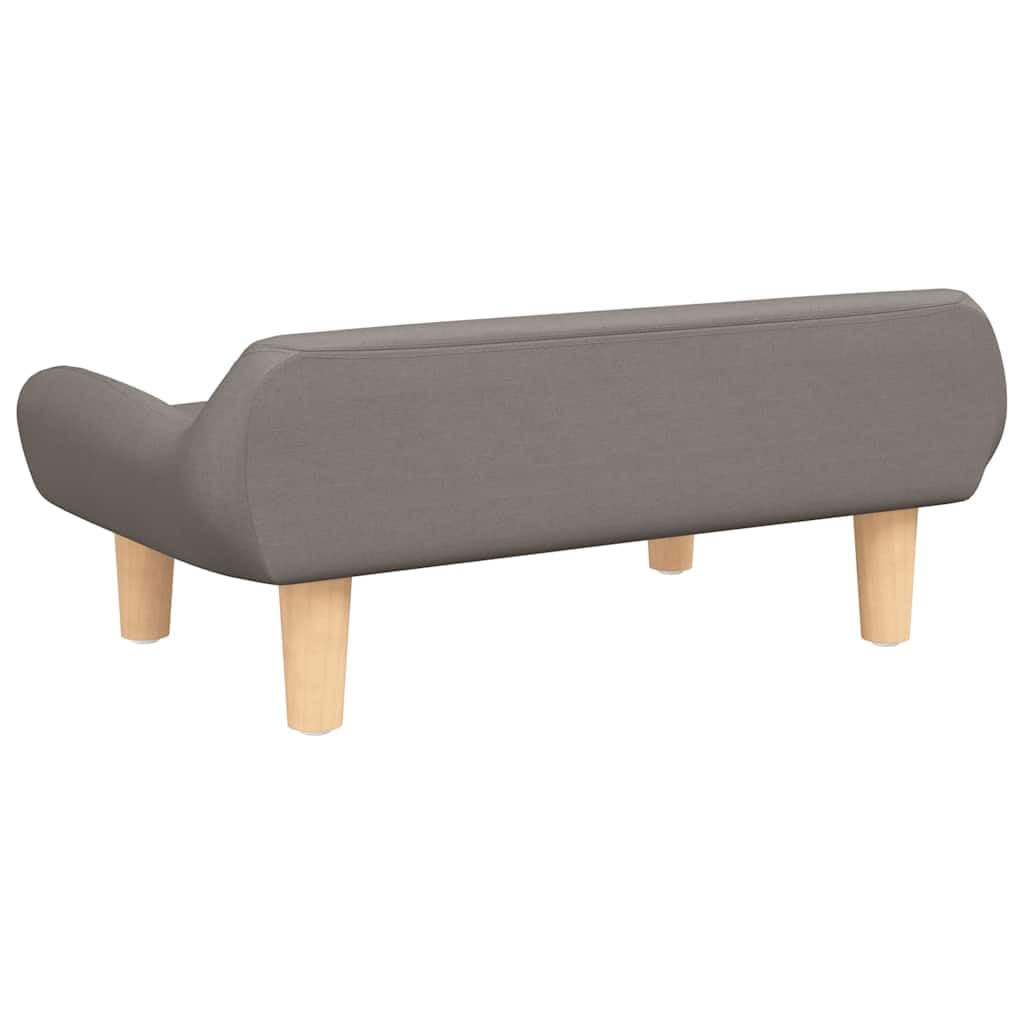 Sofa dziecięca, kolor taupe, 70 x 40 x 24 cm, materiał do pokoju dziecięcego, meble ze stabilną ramą, dla dzieci w wieku 3-6 lat, zajmuje mało miejsca i jest wygodna na relaksujące chwile