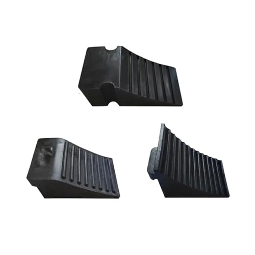 Rubber Chock Stable Heavy Duty Portable Anti Slip Tire Stopper for Cars Rvs Vehicles Trailers Accessories(260x150x110mm)