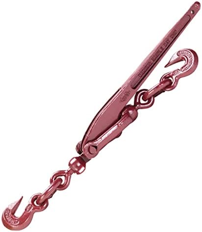 Durabilt Load Binder with 2 Grab Hooks - Lever Style - 2,600 Pound Safe Working Load (for 1/4 Inch Grade 43 Chain)