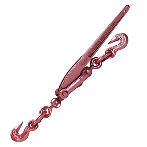 Durabilt Load Binder With 2 Grab Hooks - Lever Style - 2,600 Pound Safe Working Load (For 1/4 Inch Grade 43 Chain) #TOP3