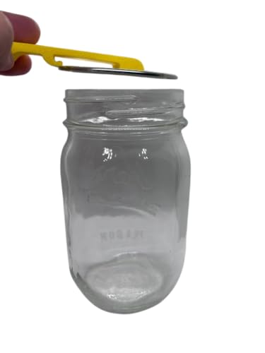 Designz3D Canning and Mason Jar Opener, Easy Release Vacuum Seal for all lids magnetic (Yellow)