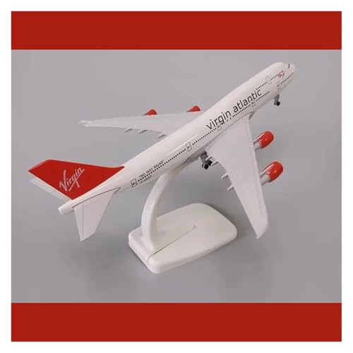 Modelo de avión Boeing B747 de metal de 20 cm para hobby y decoración 4