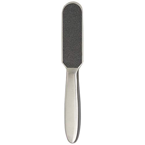 Forpro Stainless Steel Pedi File Kit - 100% Sanitizable Pedicure File For Heels And Feet - Includes Six Black 80 Grit And Six White 180 Grit Refill Strips- 8.5” L #TOP2