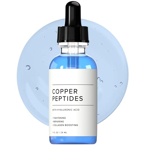 YOOJ Copper Peptides Serum for Face Anti-Aging Facial Serum with GHK-Cu and Hyaluronic Acid for Smooth Radiant Skin 1FL OZ/29ML
