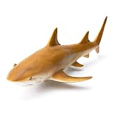 RECUR Lemon Shark Toys 11.4inch Ocean Toys Action Figure Sea Life Shark Realistic Figurine, Soft PVC