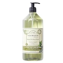A LA MAISON French Liquid Hand Soap, Rosemary Mint - Natural Hand Wash Made with Essential Oils - Biodegradable, Plant-Based, Vegan, Cruelty-Free, Alcohol & Paraben Free 33.8 oz, 1 Pack