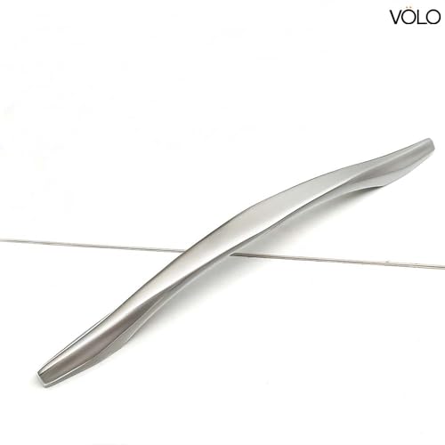 Image of VOLO Chrome Finish Wardrobe Handle, Handle for Cabinets, Doors, and Drawers. (Model: R-104) (8inch(160MM), 2)