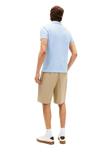 Image of Tommy Hilfiger Men's Short Sleeve Polo Shirts in Slim Fit with Stretch and Organic Pique Cotton