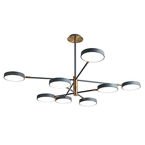 Lustre LED 8 lumières moderne en acrylique chic pour sublimer un salon