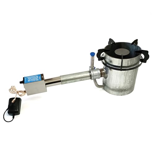 Langjiee Quemador De Aceite Usado, Estufa De Aceite De Motor Antiguo, Horno De Calefacción De Cocina, Kit De Herramientas para Quemar Aceite Usado con Soplador Eléctrico