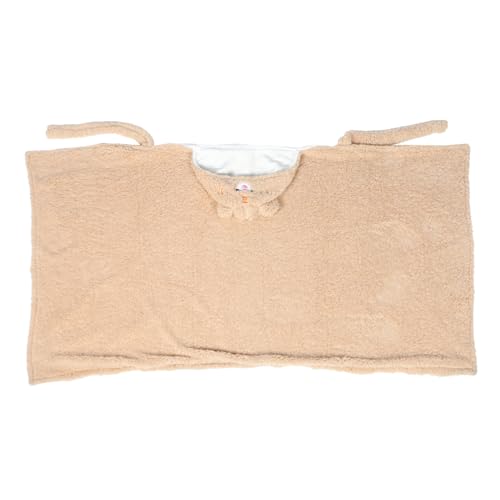 PartyKindom 1Pc Thick Bear Nap Blanket for Autumn Winter Cozy Cloak Design for Office Napping Travel Home Use Present for Friends Family