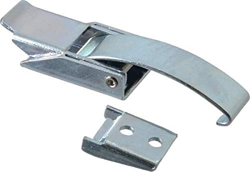 Made in USA - 3.34" Long x 0.89" Wide x 0.570" High, Draw Latch - Steel, with Zinc Plate, Bright Chromate Dip Finish (20 Pack)