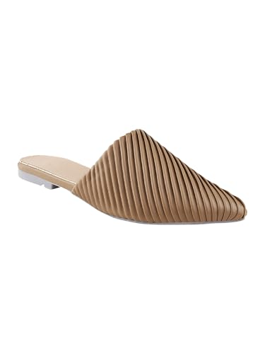 Image of SilverArrow Womens Dotiq Mules | Casul Shoes | Flat Mules Sandals Open Back | Suitable for Casual Outfit