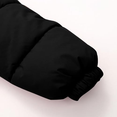 Boys Girls Quilted down Jackets Outdoor Windproof Lightweight Puffer Coats Zip up Hooded Winter Warm Outwear for Kids4