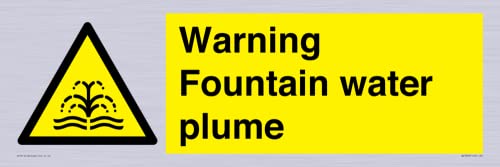 Panneau d'avertissement plume d'eau pour balisage de zone L62