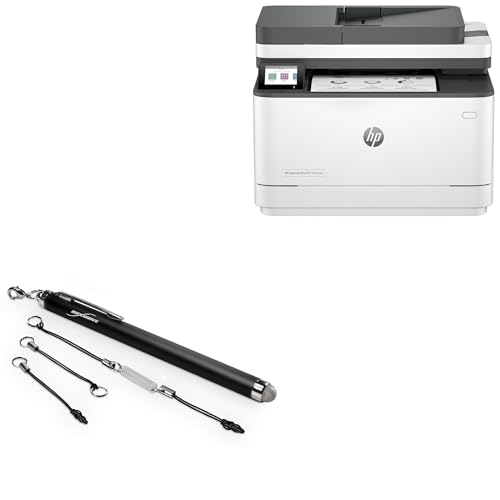 BoxWave Stylus Pen Compatible with HP Laserjet Pro 3101SDW - EverTouch Capacitive Stylus, Fiber Tip Capacitive Stylus Pen - Jet Black