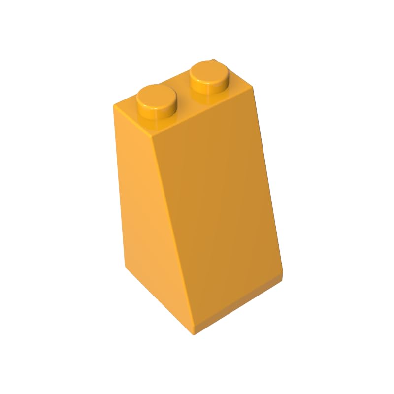 98560 Slope Brick 75ยฐ 2x2x3 Sloped Brick 50 Pieces GDS-1404 Compatible with Lego Building Blocks Color:Bright Light Orange