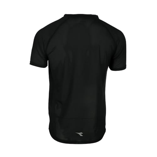 Diadora Mens Be One Ft Light Crew Neck Short Sleeve Athletic Casual Tops Casual - Black2