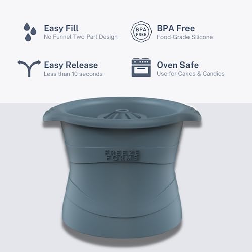 D20 Dice Shaped DND Fantasy Whisky Ice Cube Mold - Roll for Refreshment, Level Up Your Drinks with this Perfect Present for TTRPG Fans, Gamers, Geeks and Nerds