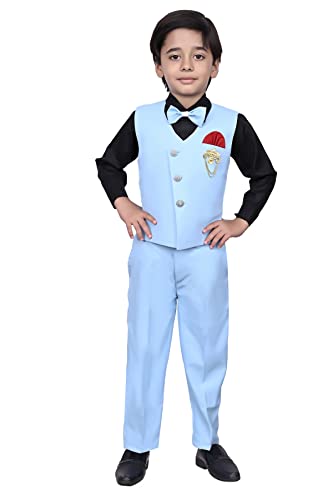 Image of 3-Piece Shirt, Trouser, Waistcoat with Bow-Tie Boy's Suit Set for Party, Wedding, Birthday VC405