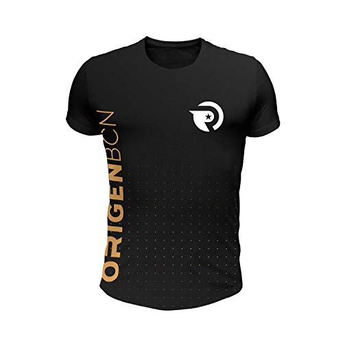 Origen BCN Deportiva Camiseta, Negro, XS para Hombre