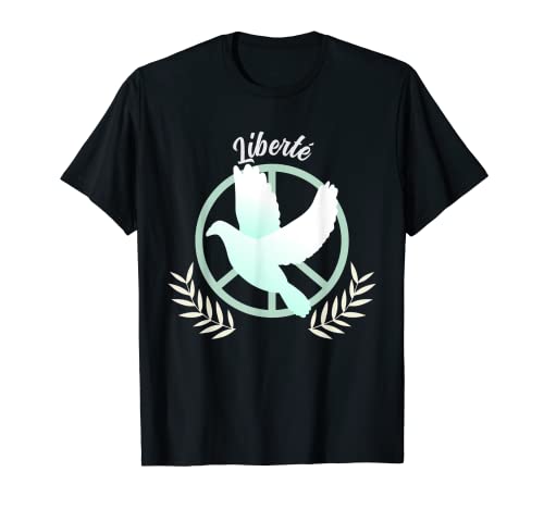 Photo de Liberté Colombe de la paix Manifestation anti PASS Pacifique T-Shirt