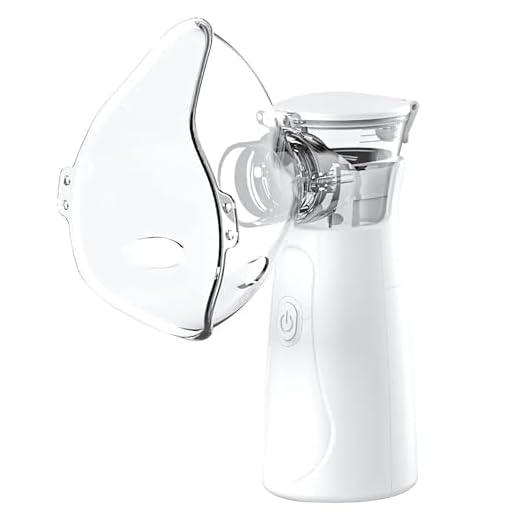 Nebulizador Portátil Ultrassônico - Tratamento Respiratório Eficaz para Asma e Sinusite - Silencioso e Compacto - Tecnologia Avançada - Fácil Utilização - Ideal para Adultos e Crianças - 4Leader