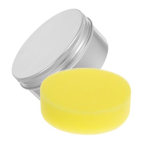 BUTIFULSIC Beeswax Wood Polish Solid Wax 200g with Sponge Natural Wax Polish Paste for Hardwood and Laminate Floors Furniture and Wood Restorer for Home Care and Floor Maintenance