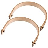 HEALEEP 2Sätze Ergonomischer Teekannengriff aus Buchenholz U Förmige Kesselgriffe Retro Design für Wasserkocher und Teekannen mit Hoher Tragfähigkeit und Wärmeschutz