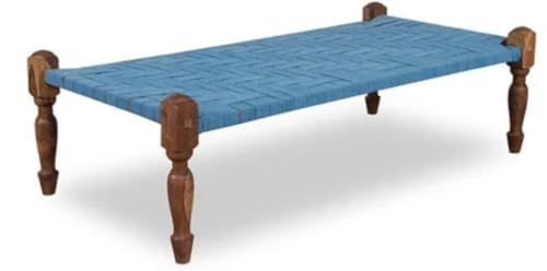 Furniture House by Pooja Solid Wooden Charpai (C-02)