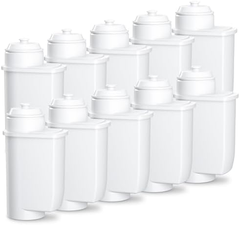 ARETHONE 10 Stück Ersatzwasserfilter für Siemens EQ Series, EQ5/EQ6/EQ7/EQ9, EQ500/EQ700/EQ900/S700, Wasserfilter Kaffeevollautomat für Bosch TCZ7003, TCZ7033, TZ70003, für Brita I