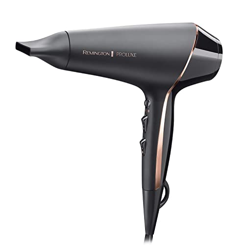 Remington PROluxe Midnight Hair Dryer (OPTIheat Technology for Long-Lasting Results, Ionic Conditioning for Frizz Free Hair, Diffuser, 2 Concentrators, Powerful, Professional, 2400W, Black) AC9140B - Image 4