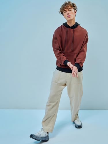 Image of Bewakoof Men's Fleece Oversized Fit Hoodies | Bewakoof Heavy Duty 1.0 | Hoodie for Men Winter Wear
